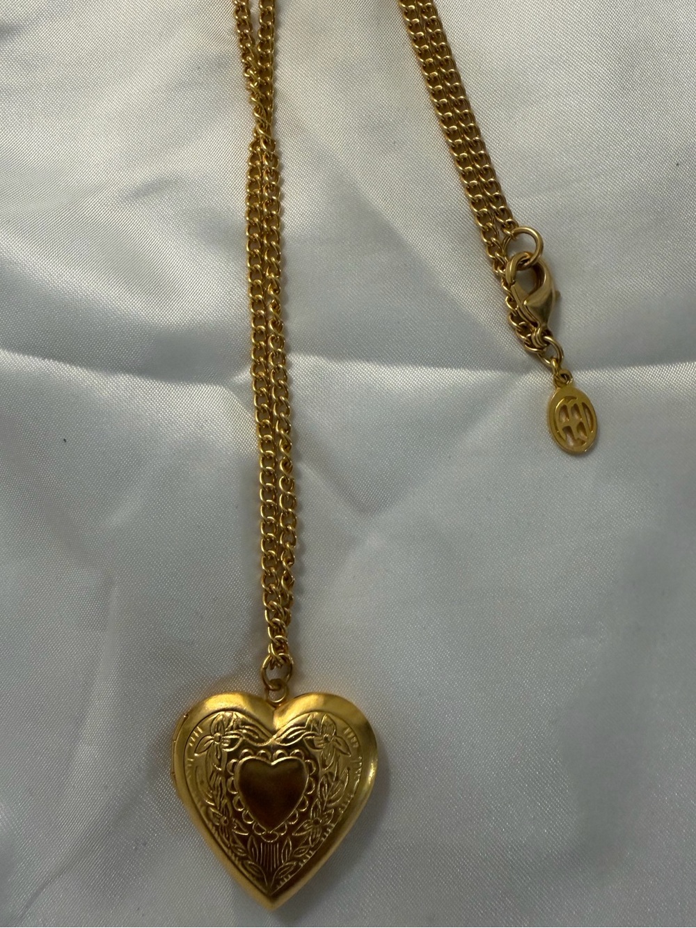 Ben-Amun Gold Heart Locket Necklace - Elegant Women's Jewelry NWOT